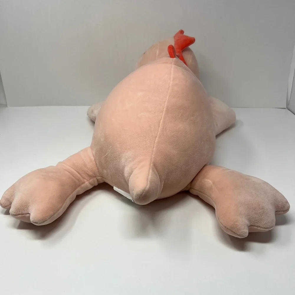 Pillowfort Pink Dino Weighted Plush 24 Inch Sensory Throw Pillow Stuffed Animal
